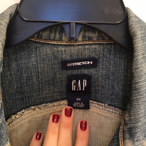 GAP Bistretch old school distressed denim jacket - Picture 4 of 5